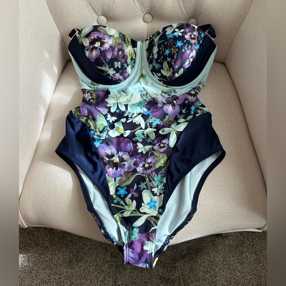 Ted Baker Floral One Piece Swimsuit